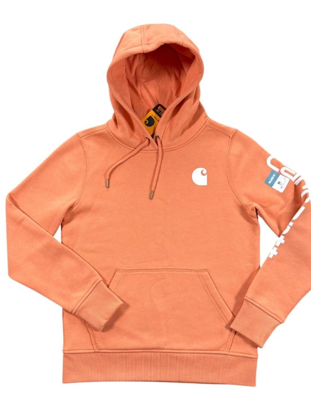 Carhartt TS0288-W Hoodie Womens XS Coral Midweight Kangaroo Pocket New With Tags